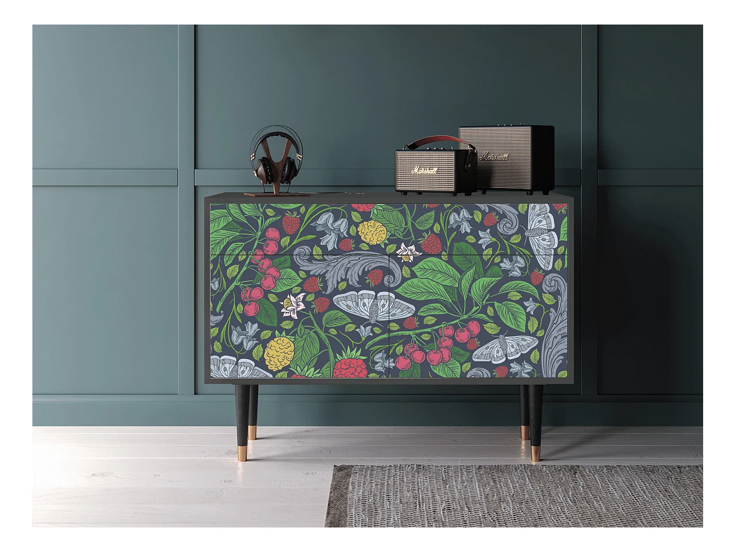 Buffet - 115x85x48 cm - BS4 - Summer Berries, Anthracite