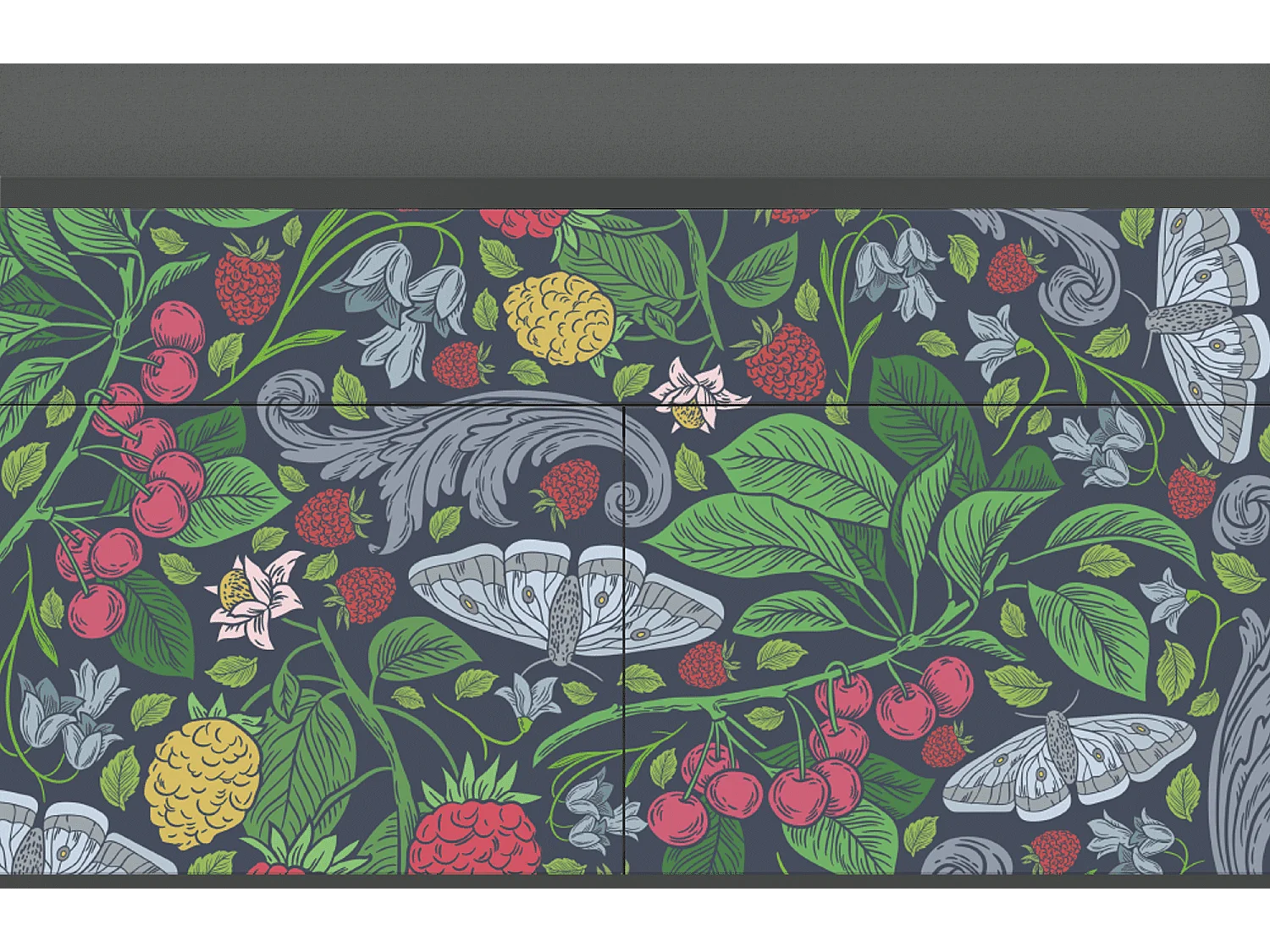 Buffet - 115x85x48 cm - BS4 - Summer Berries, Anthracite