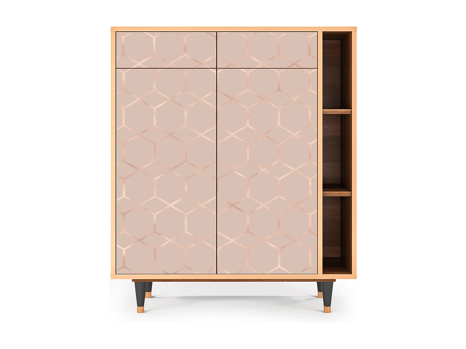 Buffet - 96х110х41 cm - BS6 - Rose Honeycomb, Noyer