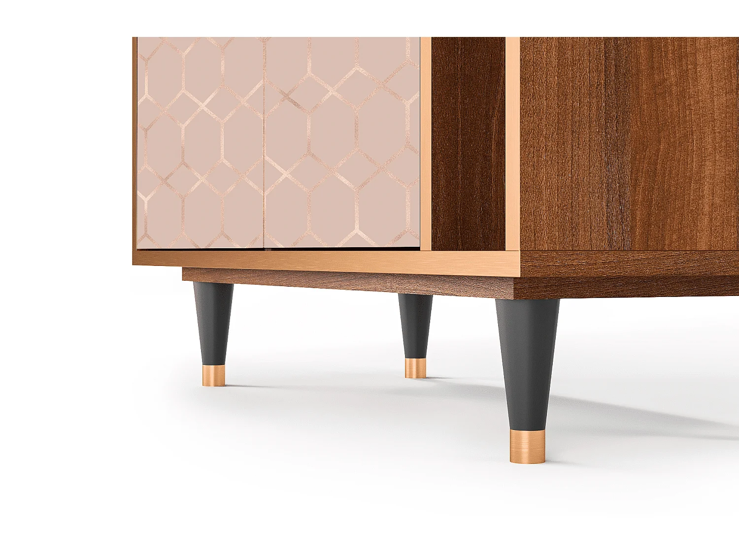 Dressoir - 96х110х41 cm - BS6 - Rose Honeycomb, Walnoot