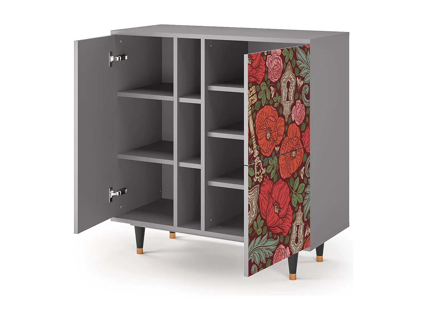 Credenza - 94х96х41 cm - BS5 - Poppy Garden, Grigio