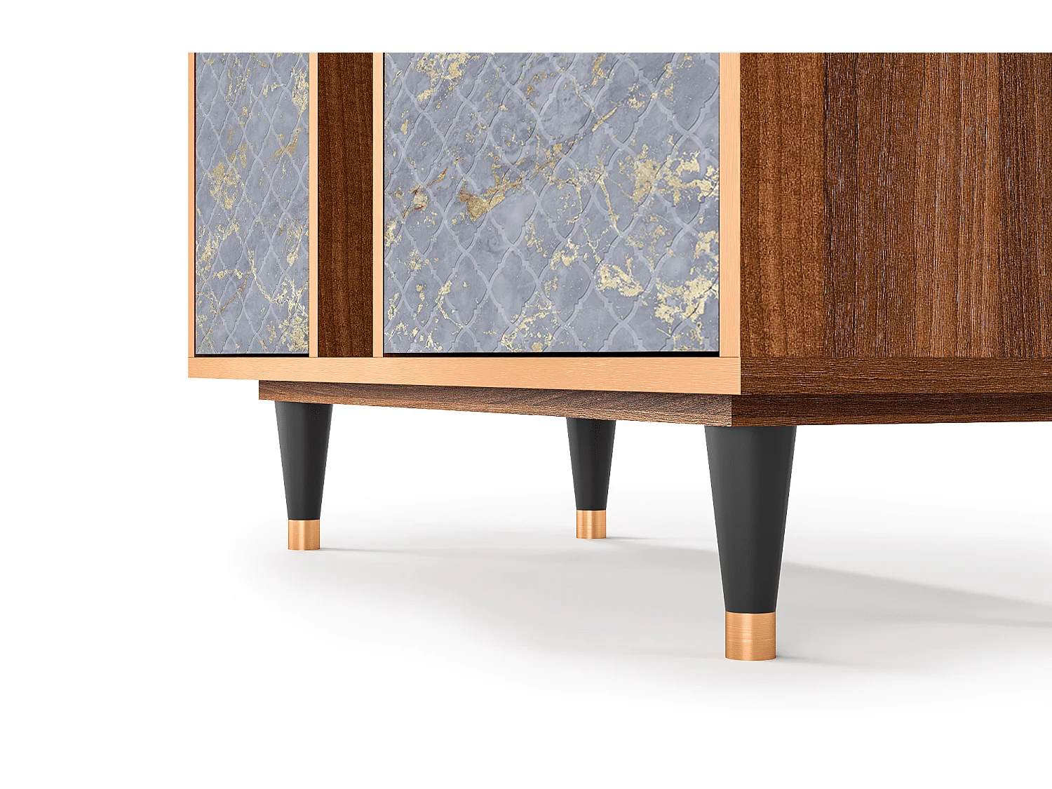 Aparador - 94х96х41 cm - BS5 - Golden Smoke, Nogueira