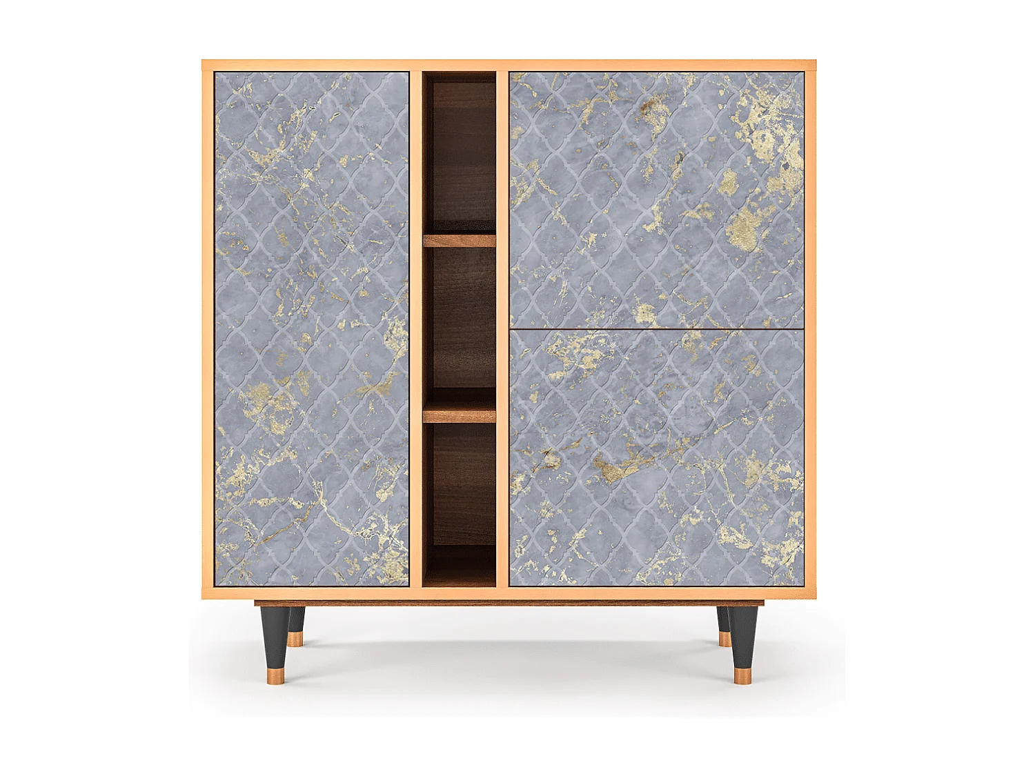 Aparador - 94х96х41 cm - BS5 - Golden Smoke, Nogal