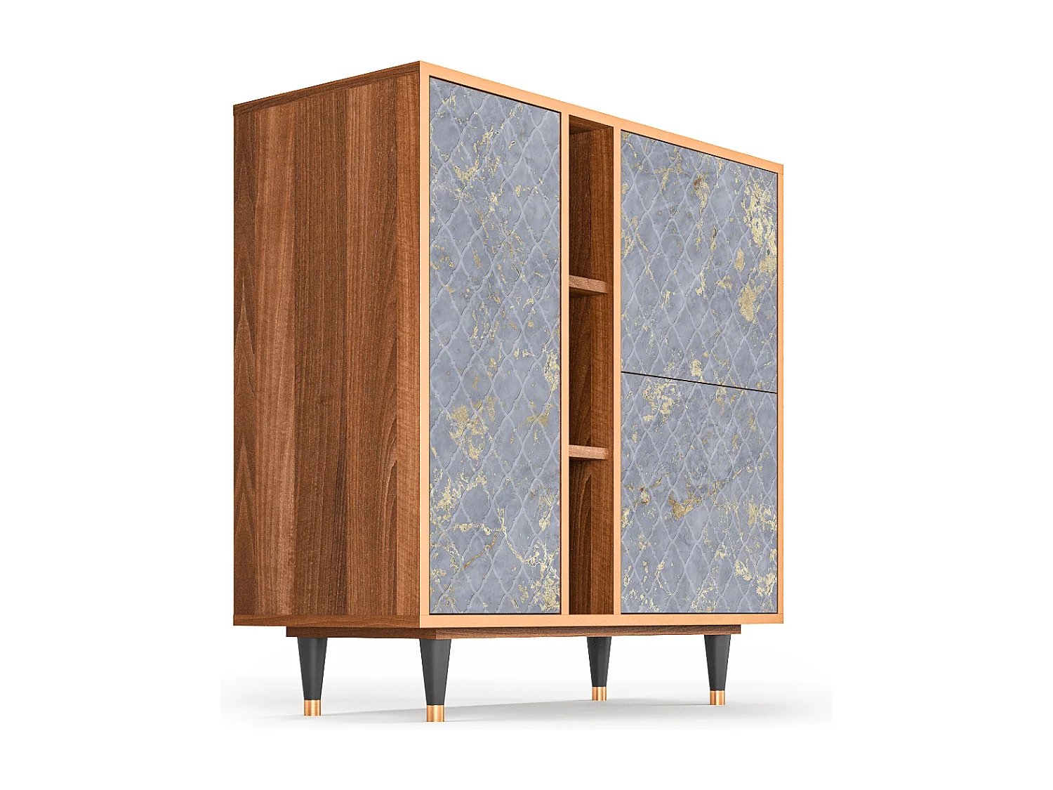 Aparador - 94х96х41 cm - BS5 - Golden Smoke, Nogal