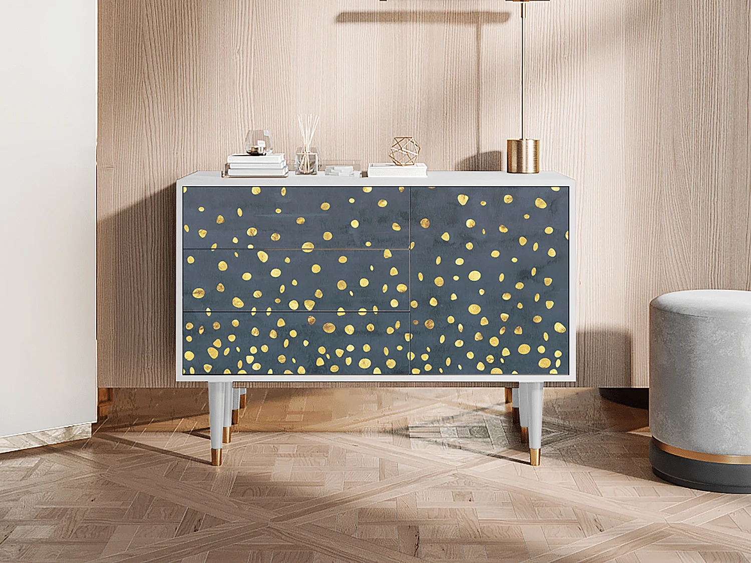 Buffet - 115х84х41 cm - S3 - Foggy Lights, Blanc