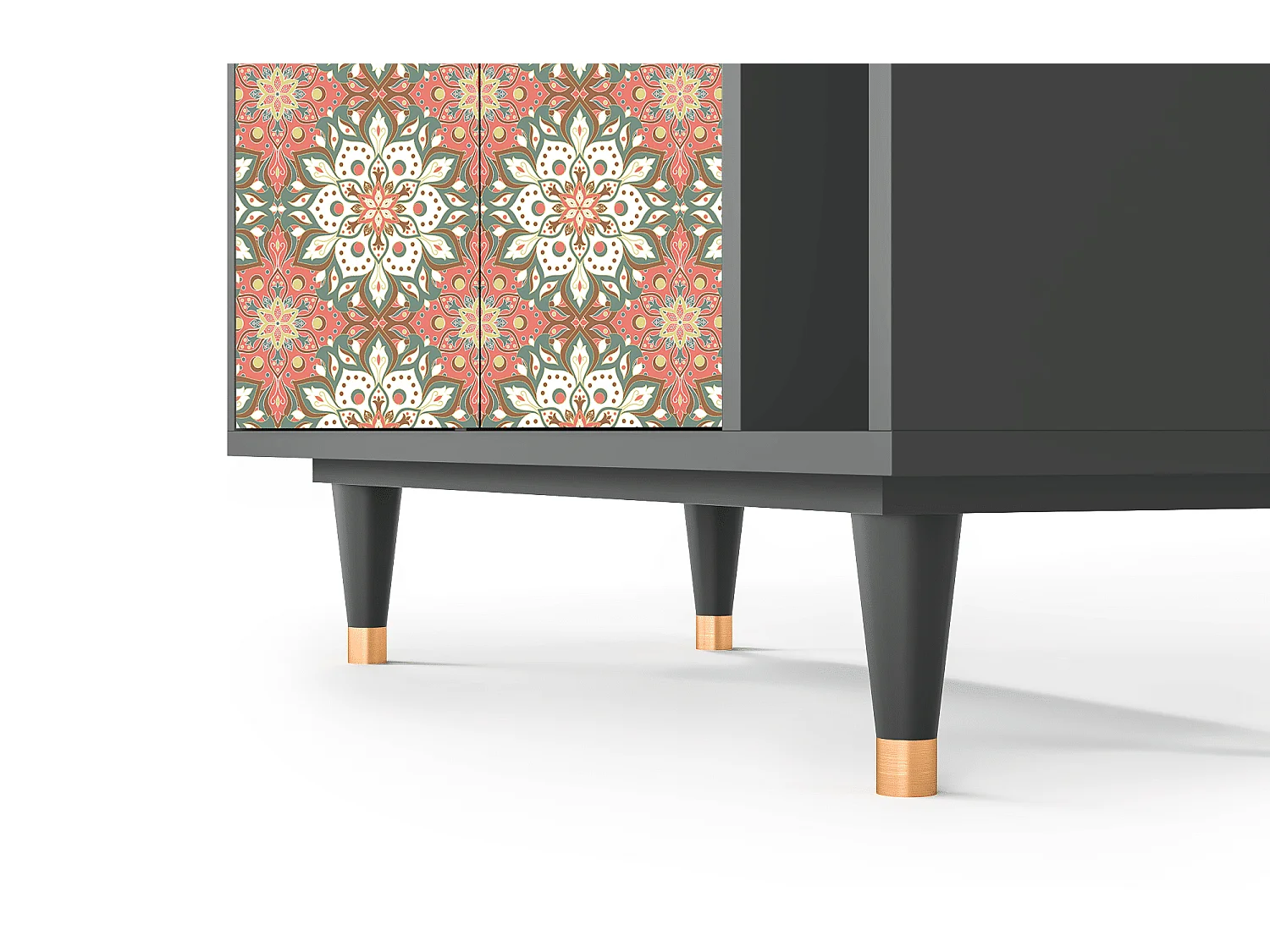 Kredens - 96х110х41 cm - BS6 - Peach Grove, Antracyt