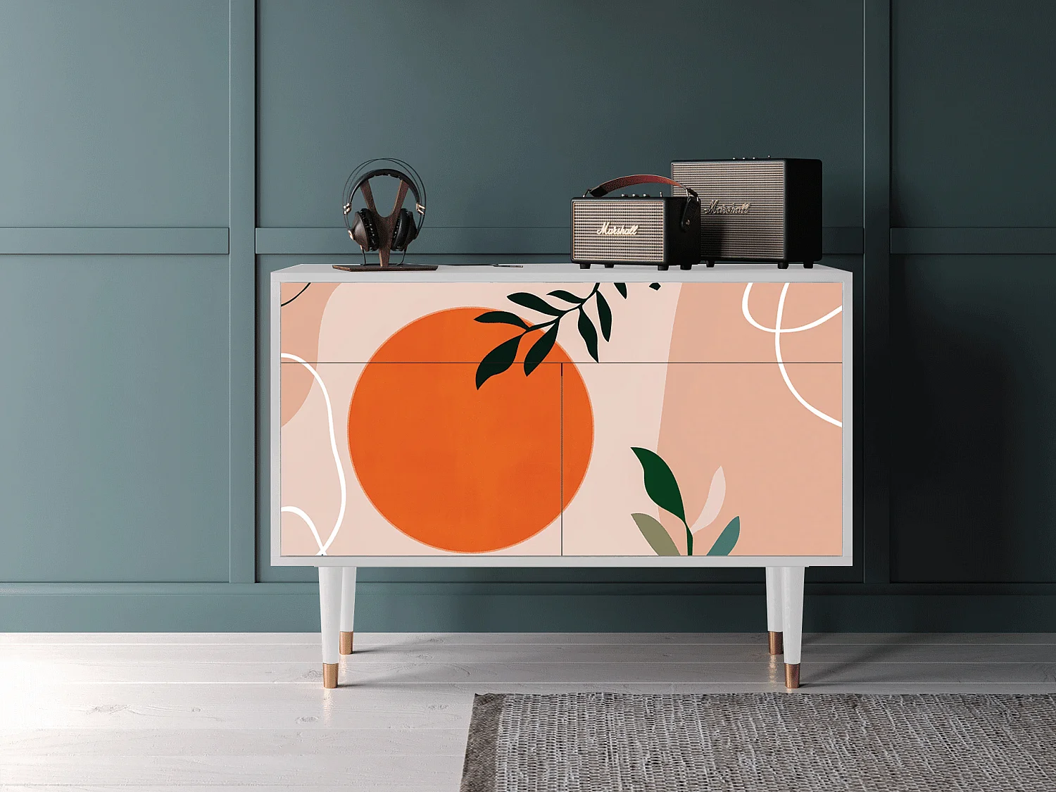 Aparador - 115x85x48 cm - BS4 - Artwork, Blanco