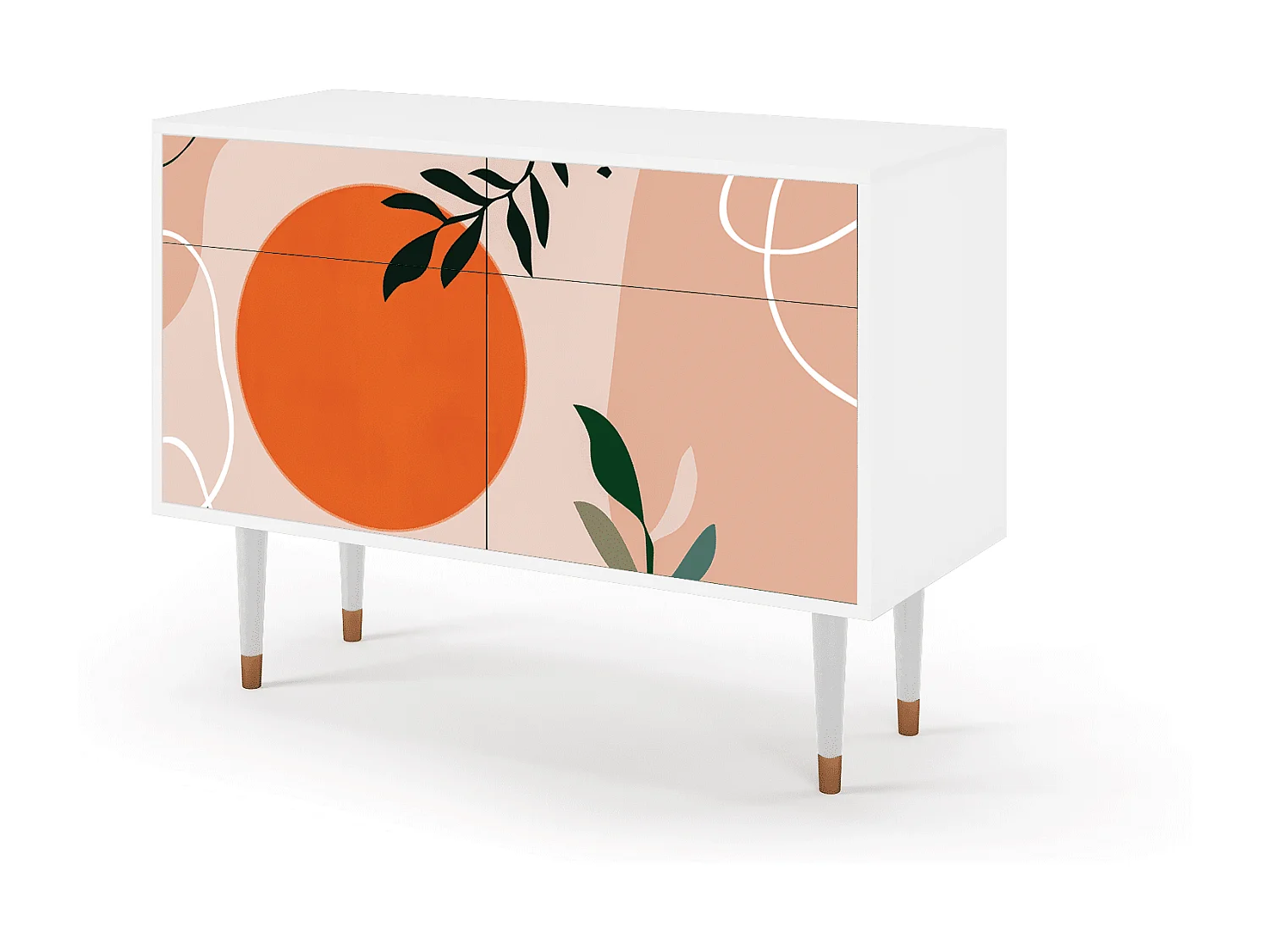 Aparador - 115x85x48 cm - BS4 - Artwork, Blanco