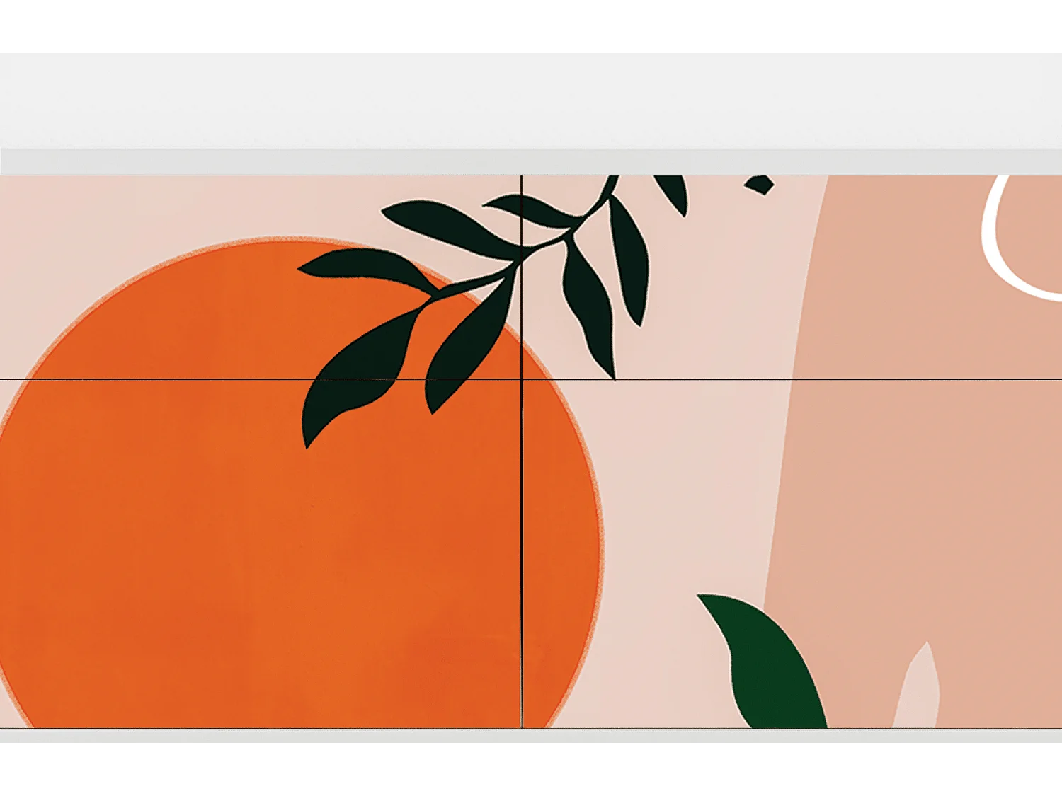 Buffet - 115x85x48 cm - BS4 - Artwork, Blanc