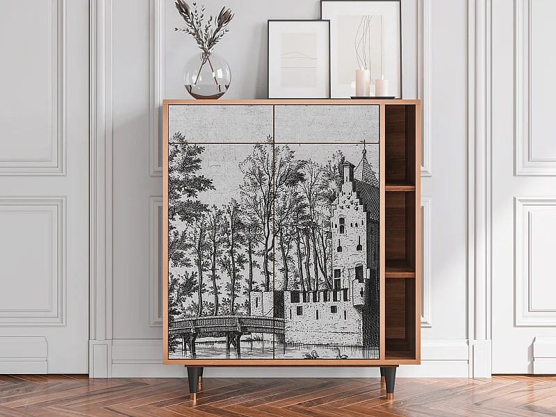 Kredens - 96х110х41 cm - BS6 - Castle by Breugel, Orzech