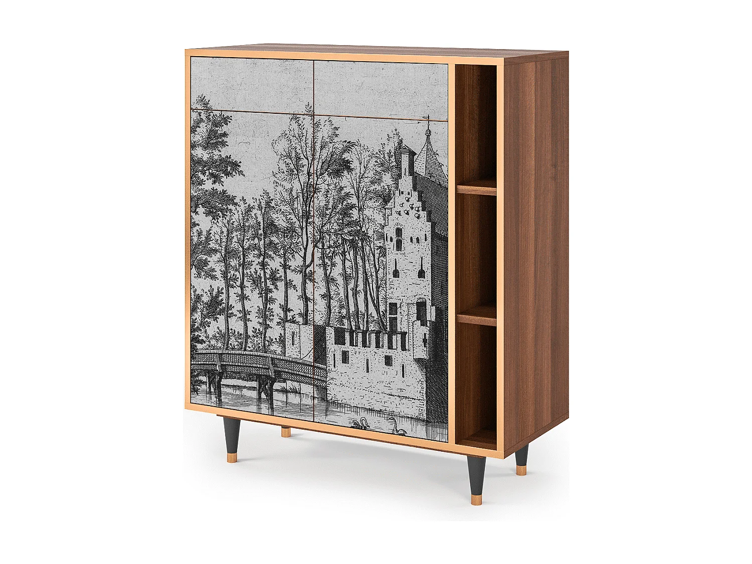 Buffet - 96х110х41 cm - BS6 - Castle by Breugel, Noyer