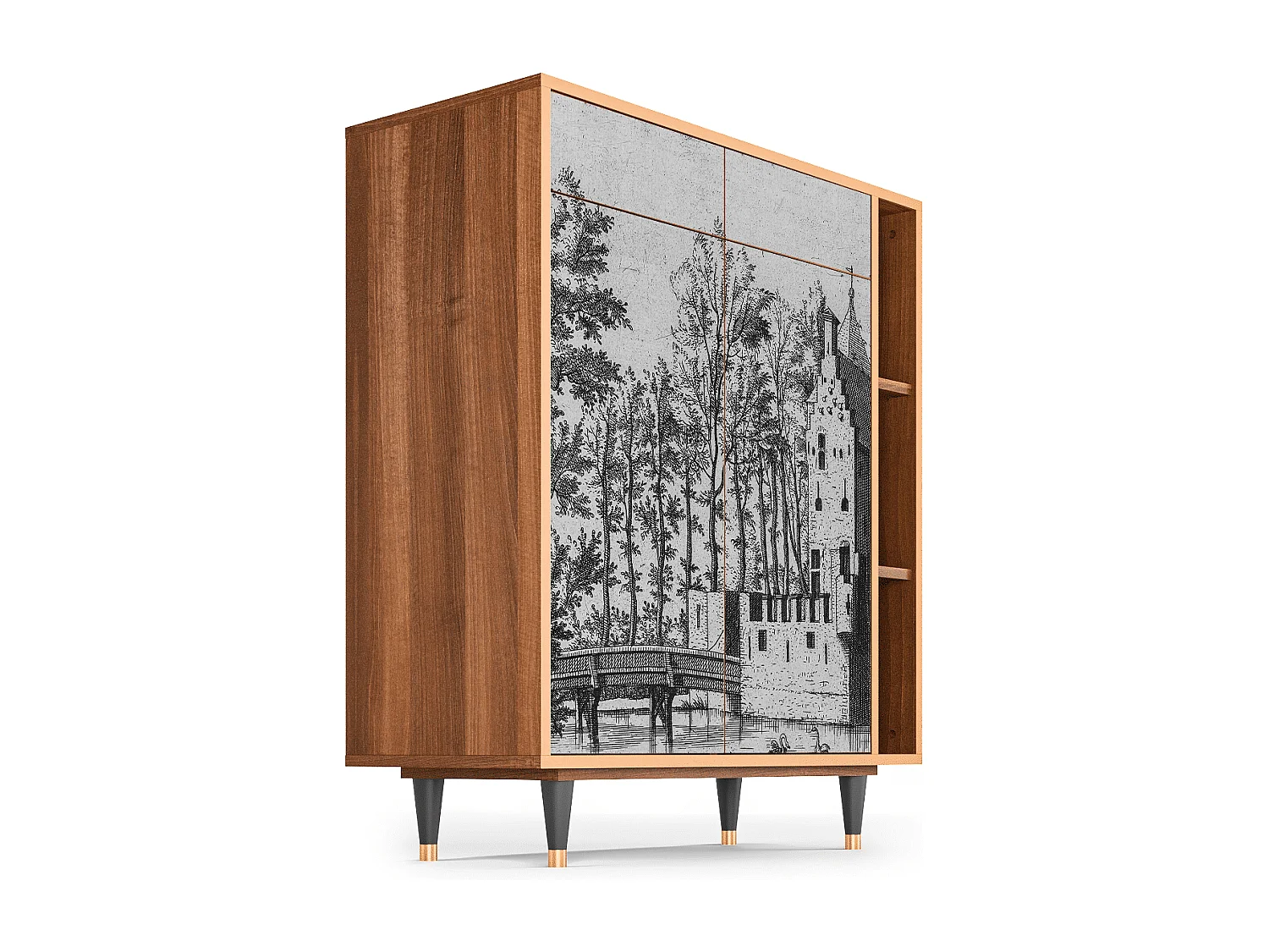 Buffet - 96х110х41 cm - BS6 - Castle by Breugel, Noyer