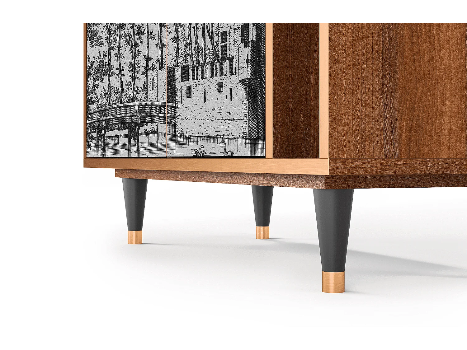 Kredens - 96х110х41 cm - BS6 - Castle by Breugel, Orzech