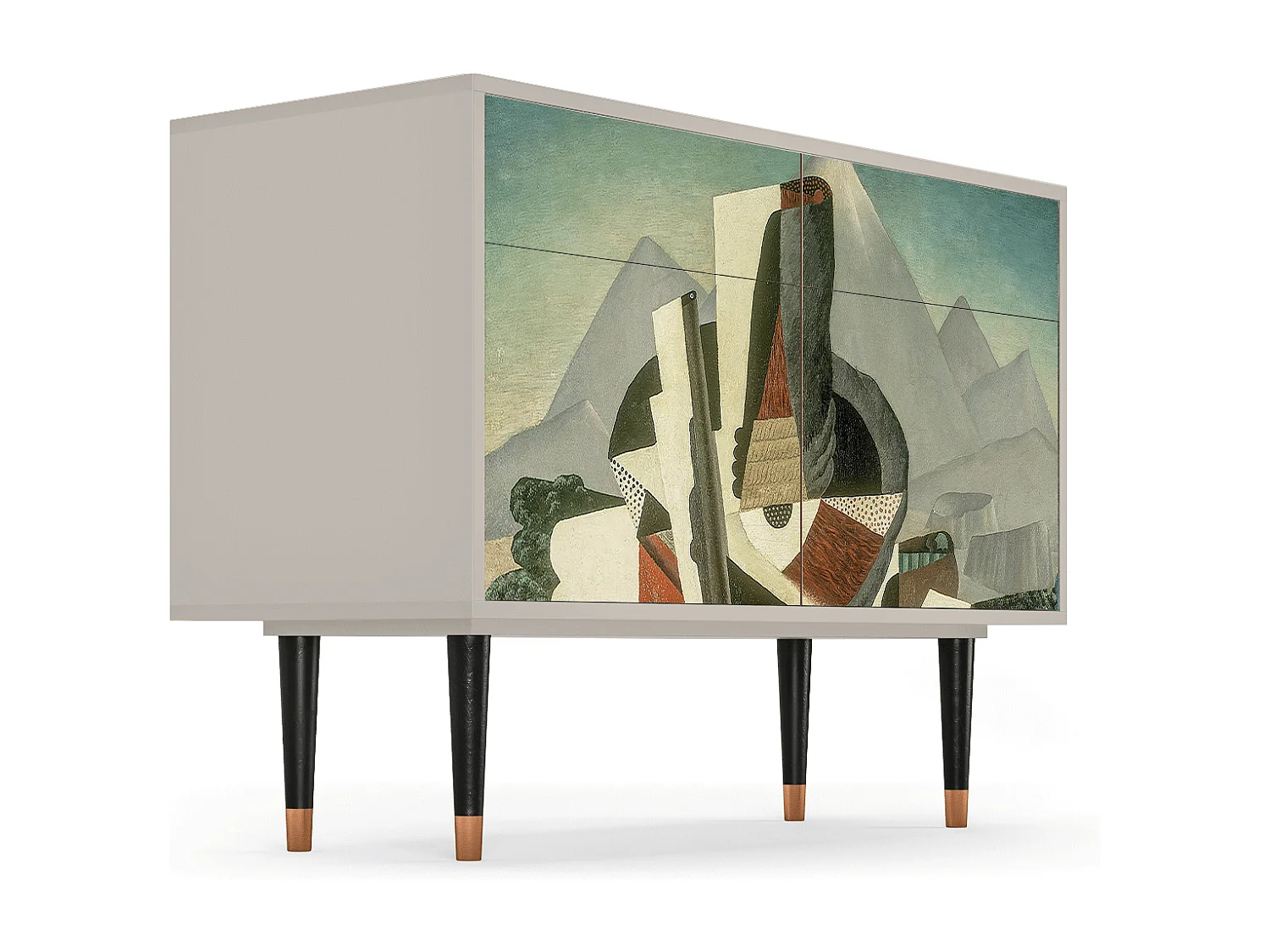 Dressoir - 115x85x48 cm - BS4 - The Cubist Paintings , Zand
