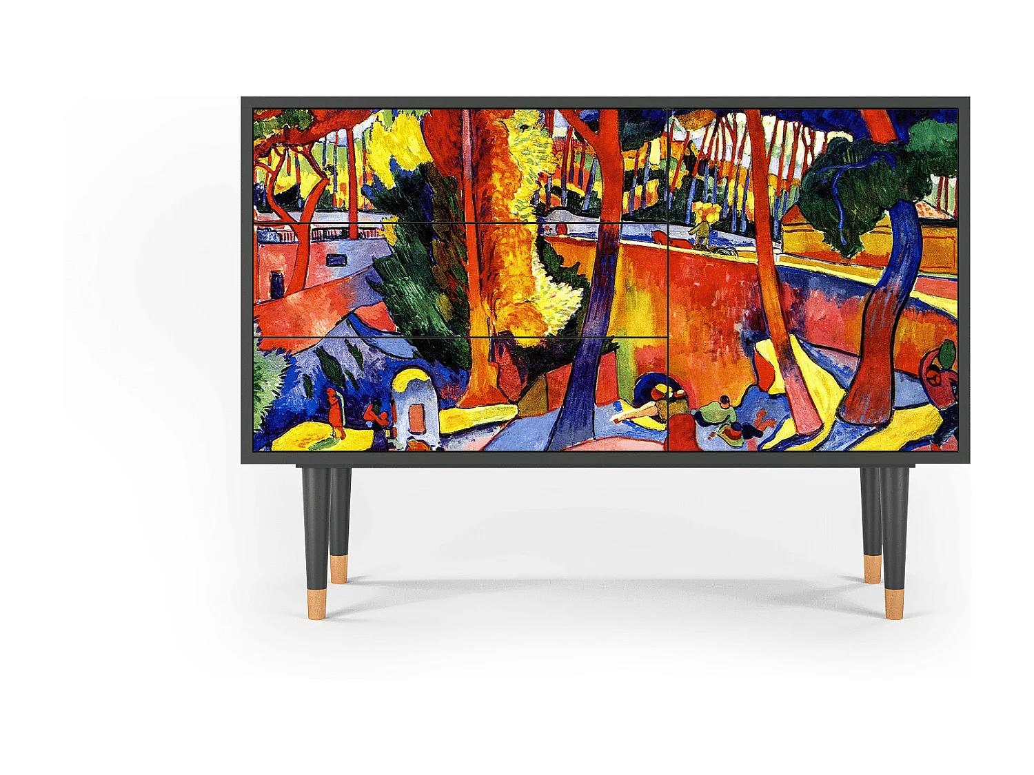 Dressoir - 115х84х41 cm - S3 - The Turning Road, Antraciet