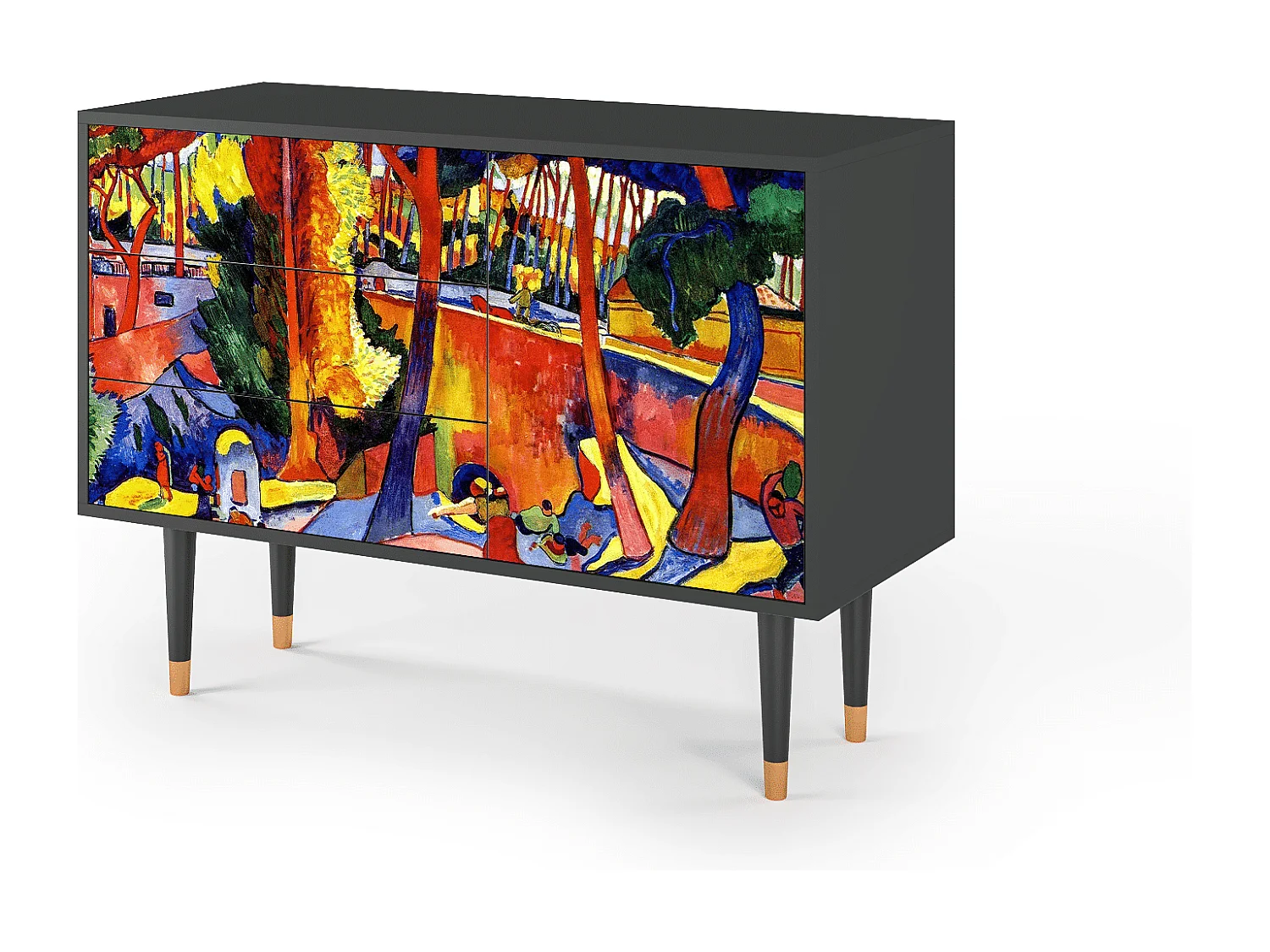 Dressoir - 115х84х41 cm - S3 - The Turning Road, Antraciet