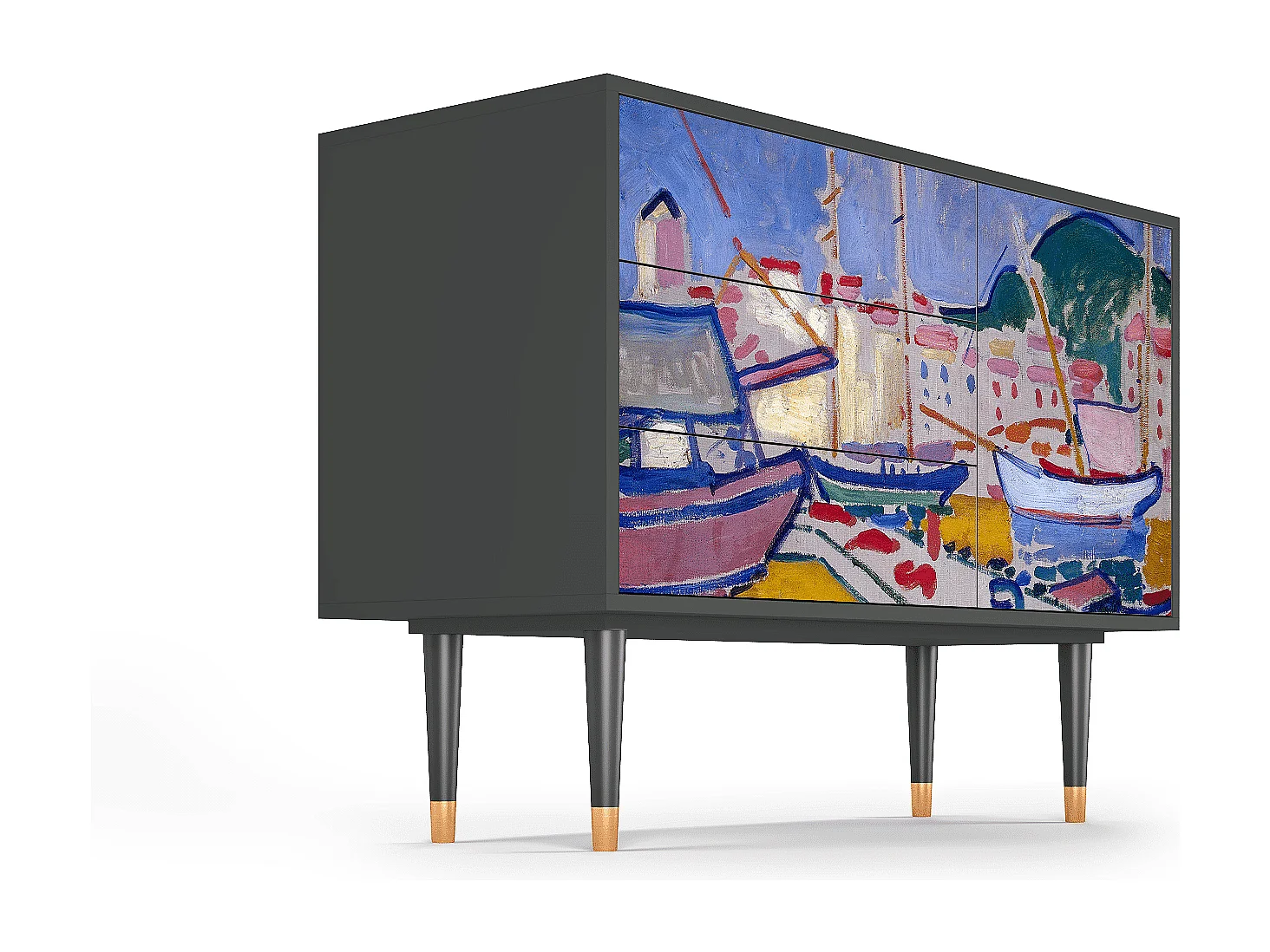 Dressoir - 115х84х41 cm - S3 - The Turning Road, Antraciet