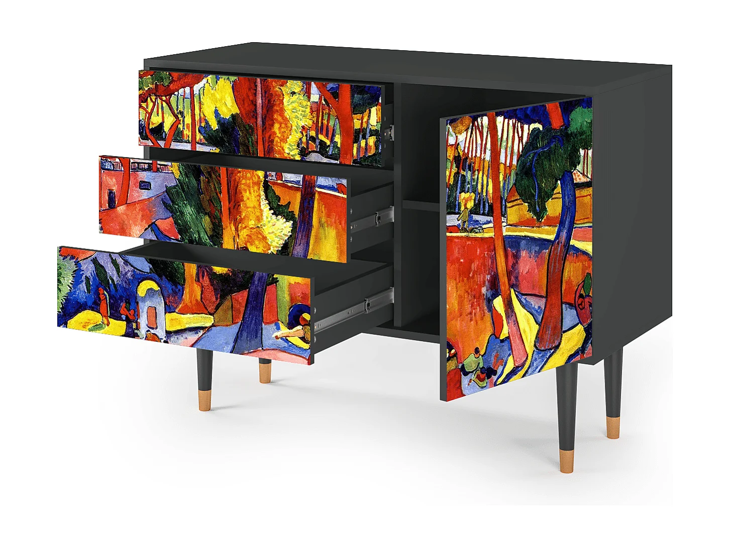 Buffet - 115х84х41 cm - S3 - The Turning Road, Anthracite