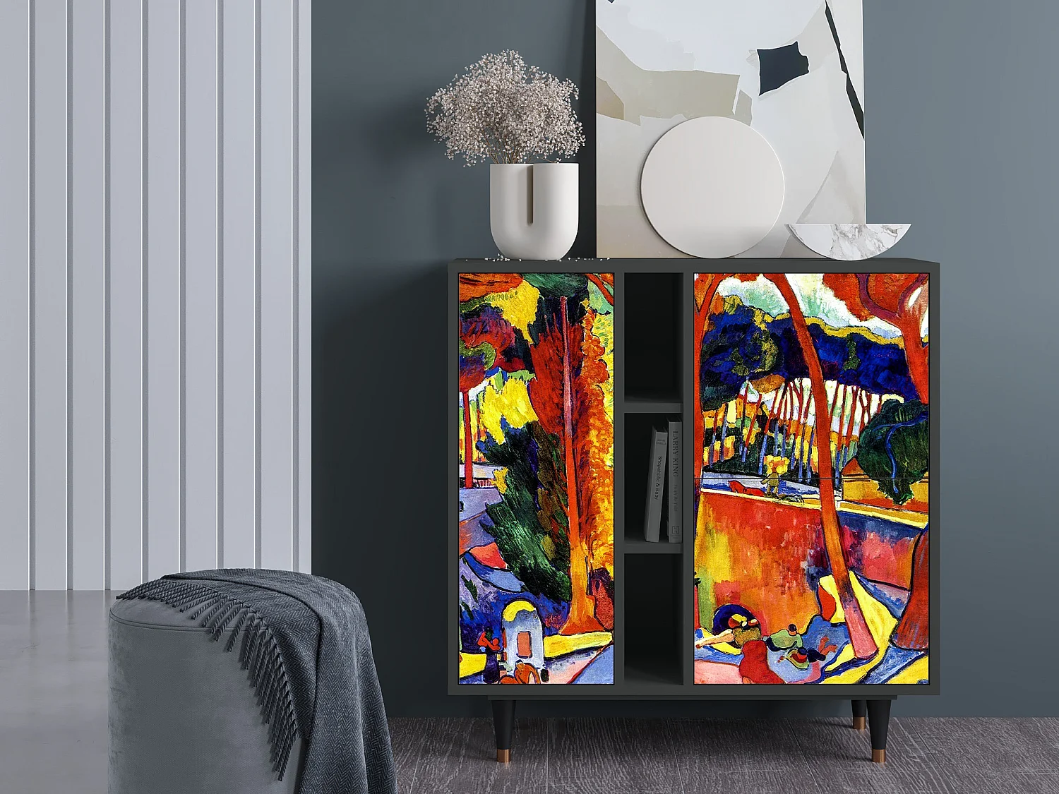 Dressoir - 94х96х41 cm - BS5 - The Turning Road, Antraciet