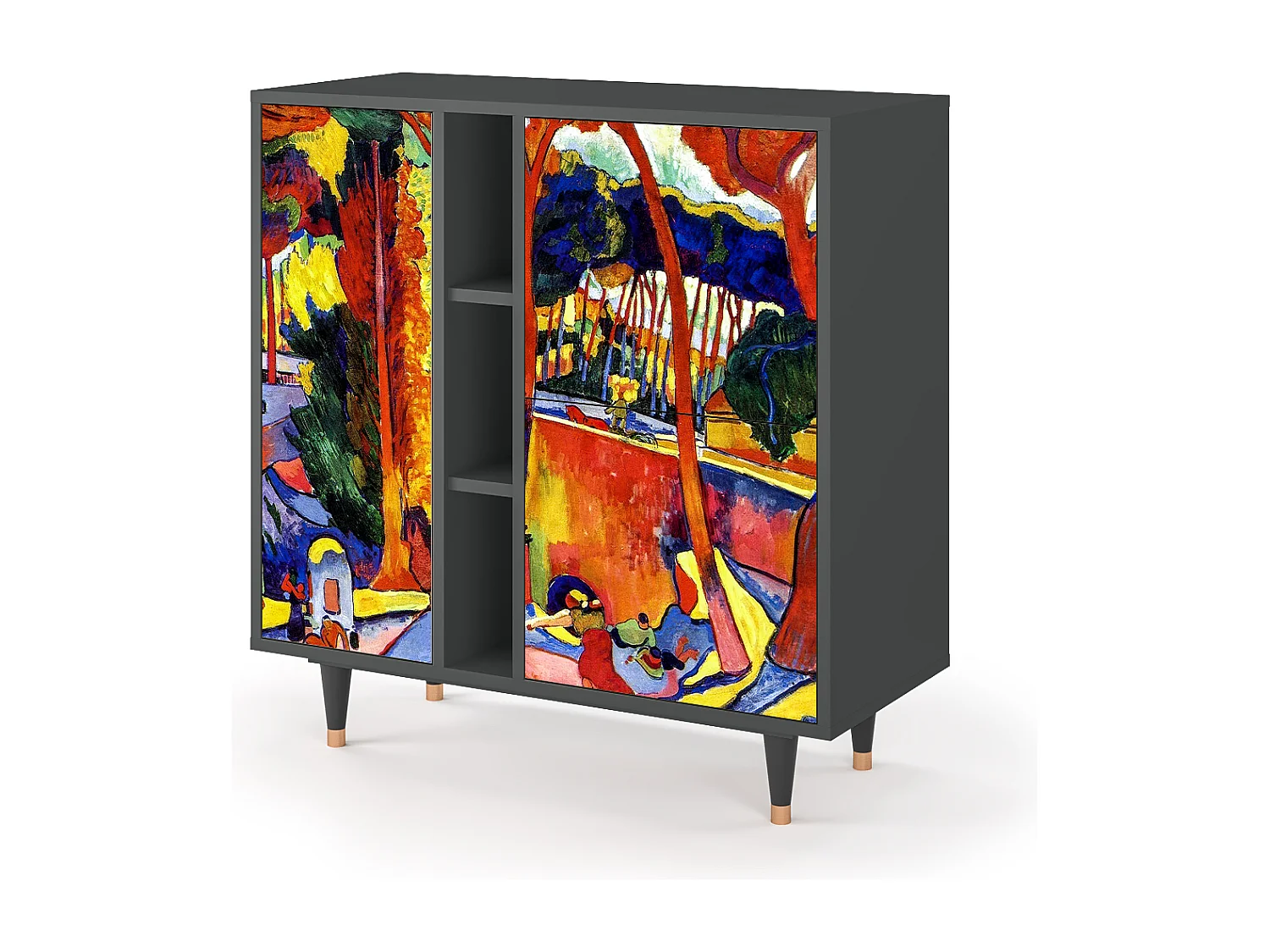 Dressoir - 94х96х41 cm - BS5 - The Turning Road, Antraciet