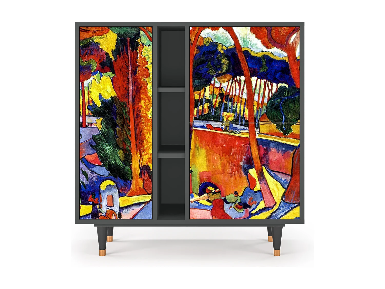 Kredens - 94х96х41 cm - BS5 - The Turning Road, Antracyt