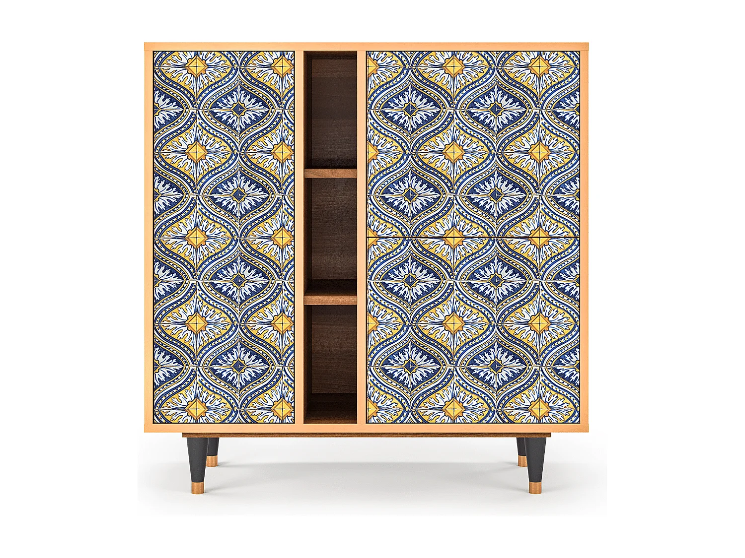 Aparador - 94х96х41 cm - BS5 - Illusory Pattern, Nogueira