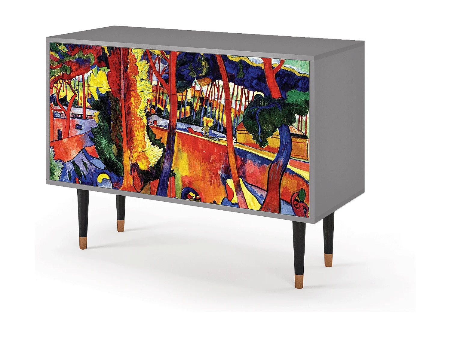 Credenza - 115x85x48 cm - BS4 - The Turning Road, Grigio