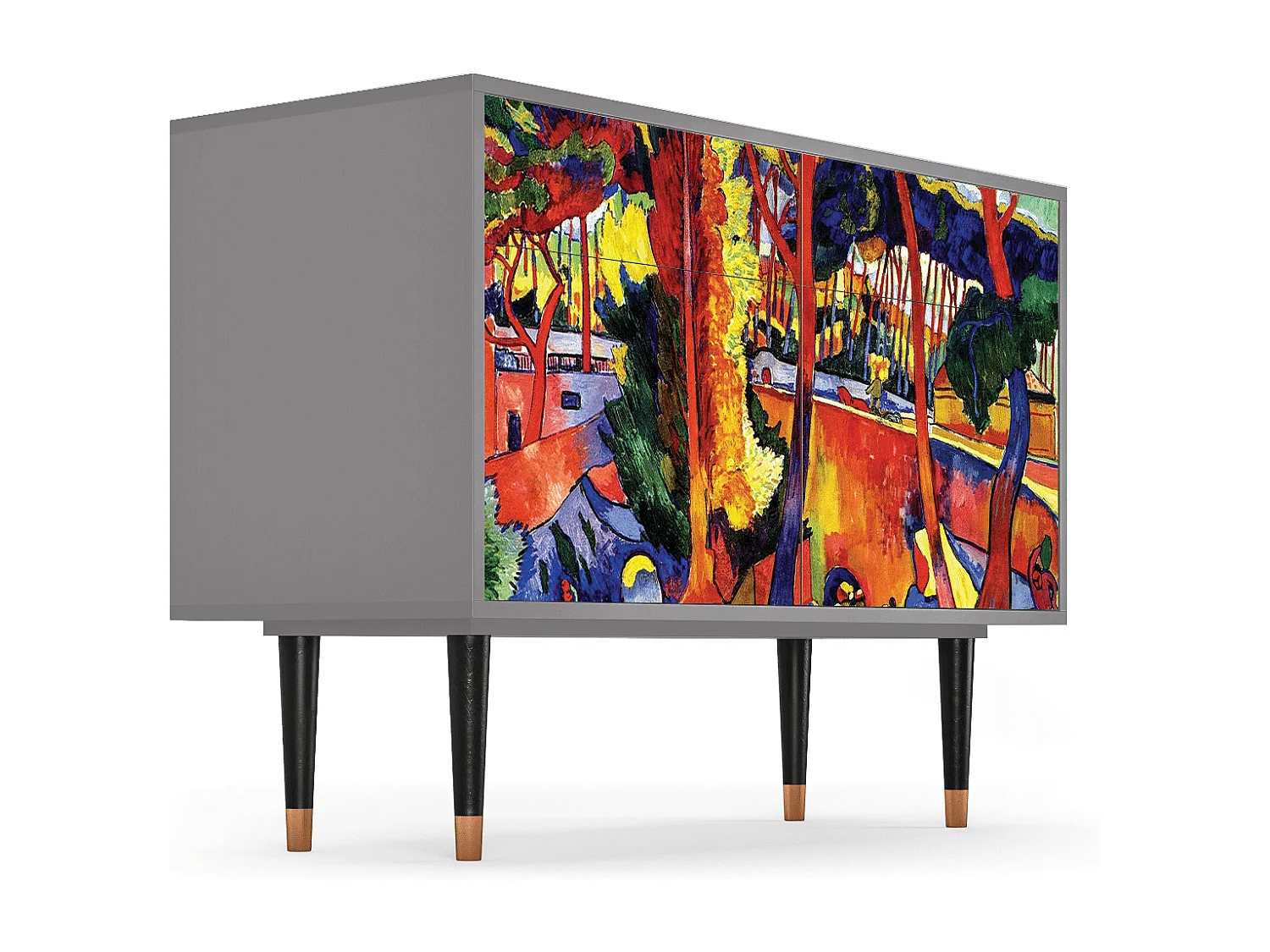 Credenza - 115x85x48 cm - BS4 - The Turning Road, Grigio