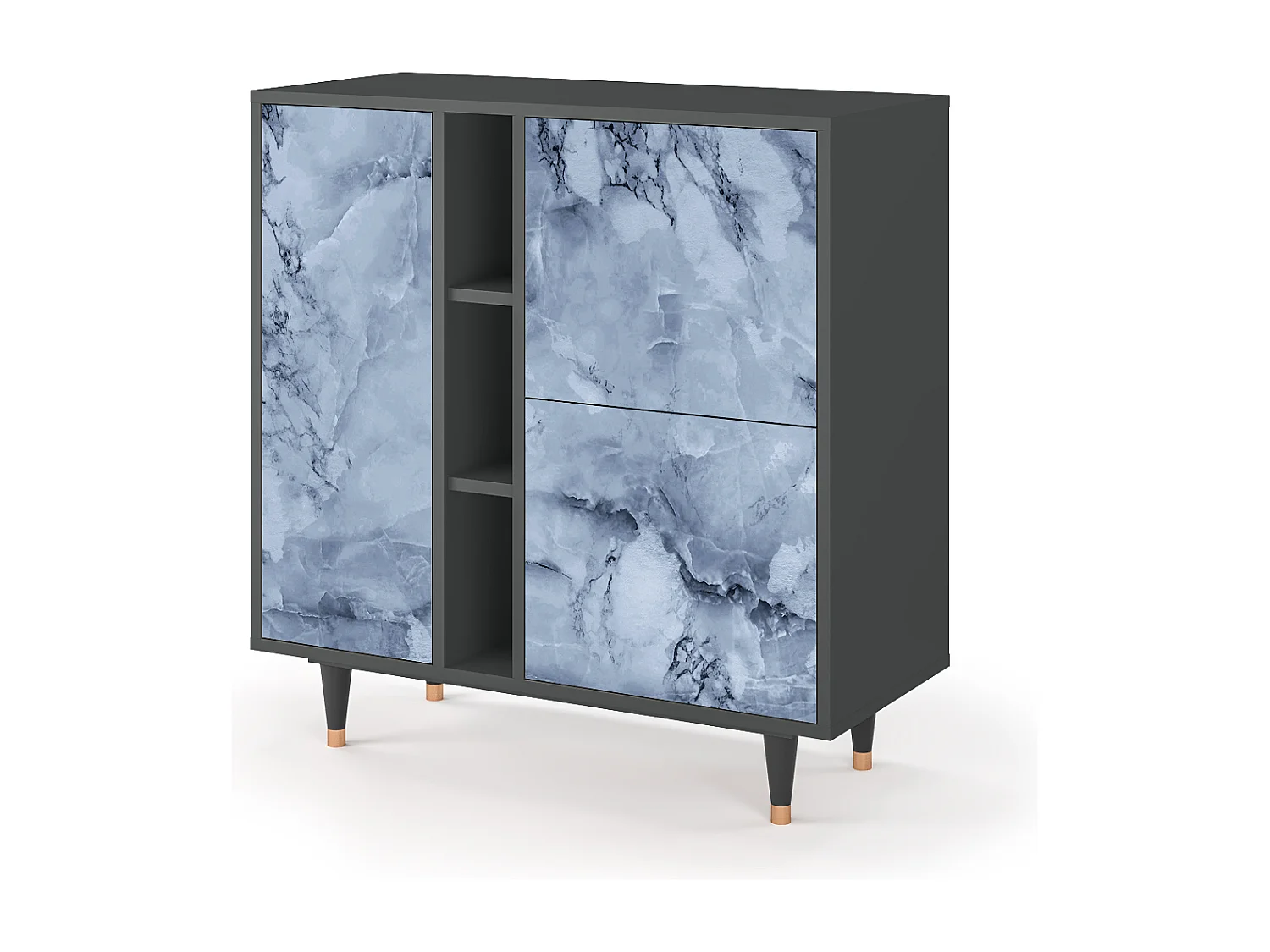 Buffet - 94х96х41 cm - BS5 - Feather Ice, Anthracite