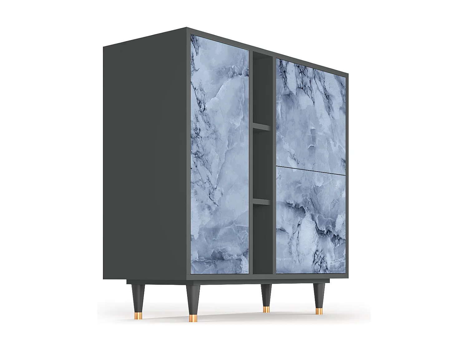 Buffet - 94х96х41 cm - BS5 - Feather Ice, Anthracite