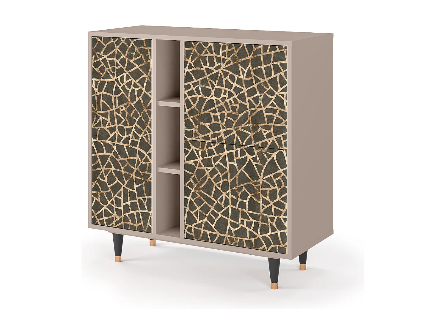 Dressoir - 94х96х41 cm - BS5 - Enlarged Leaf, Latte
