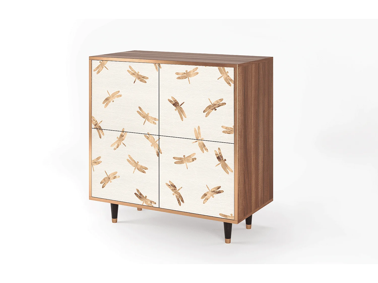 Buffet - 94x96x48 cm - BS3 - Nude Dragonflies, Noyer