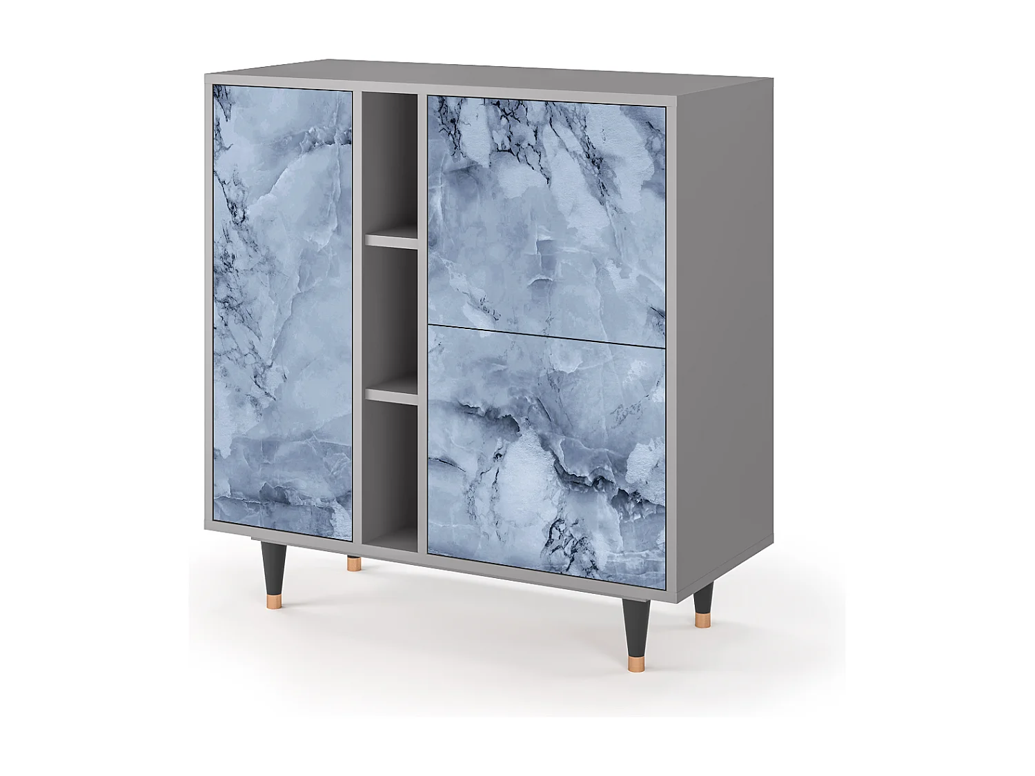 Dressoir - 94х96х41 cm - BS5 - Feather Ice, Grijs