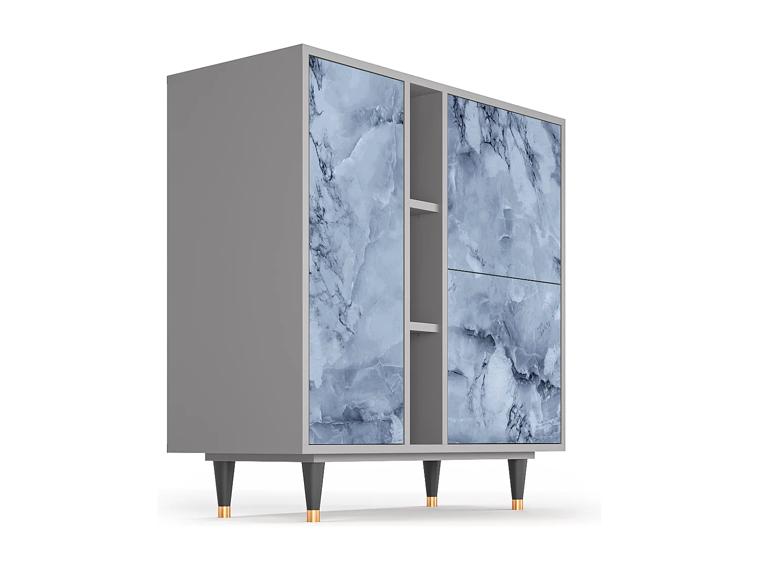 Dressoir - 94х96х41 cm - BS5 - Feather Ice, Grijs