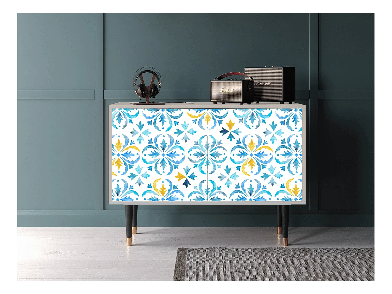Credenza - 115x85x48 cm - BS4 - Lisbon Flover, Sabbia