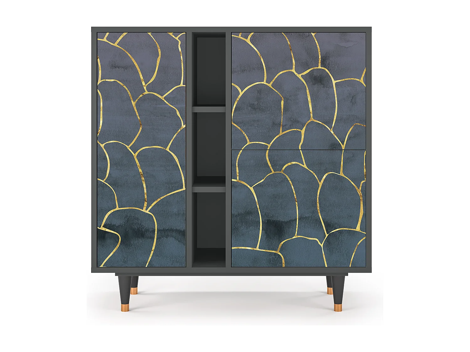 Dressoir - 94х96х41 cm - BS5 - Blue Lagoon, Antraciet