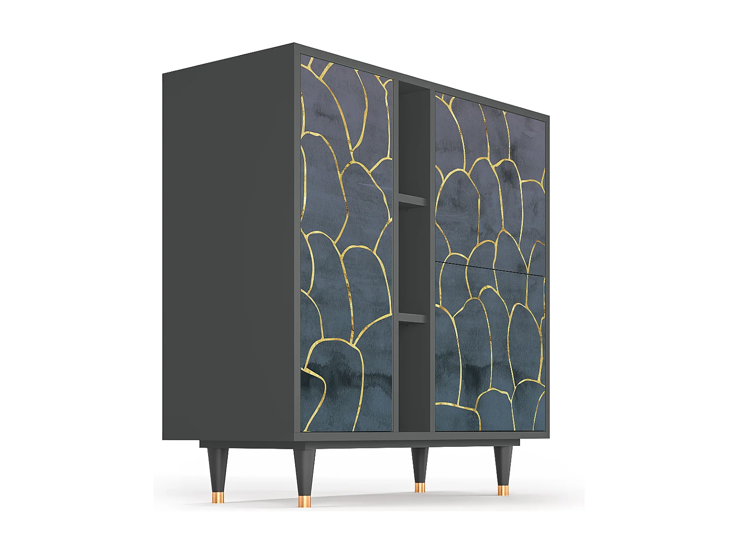 Buffet - 94х96х41 cm - BS5 - Blue Lagoon, Anthracite
