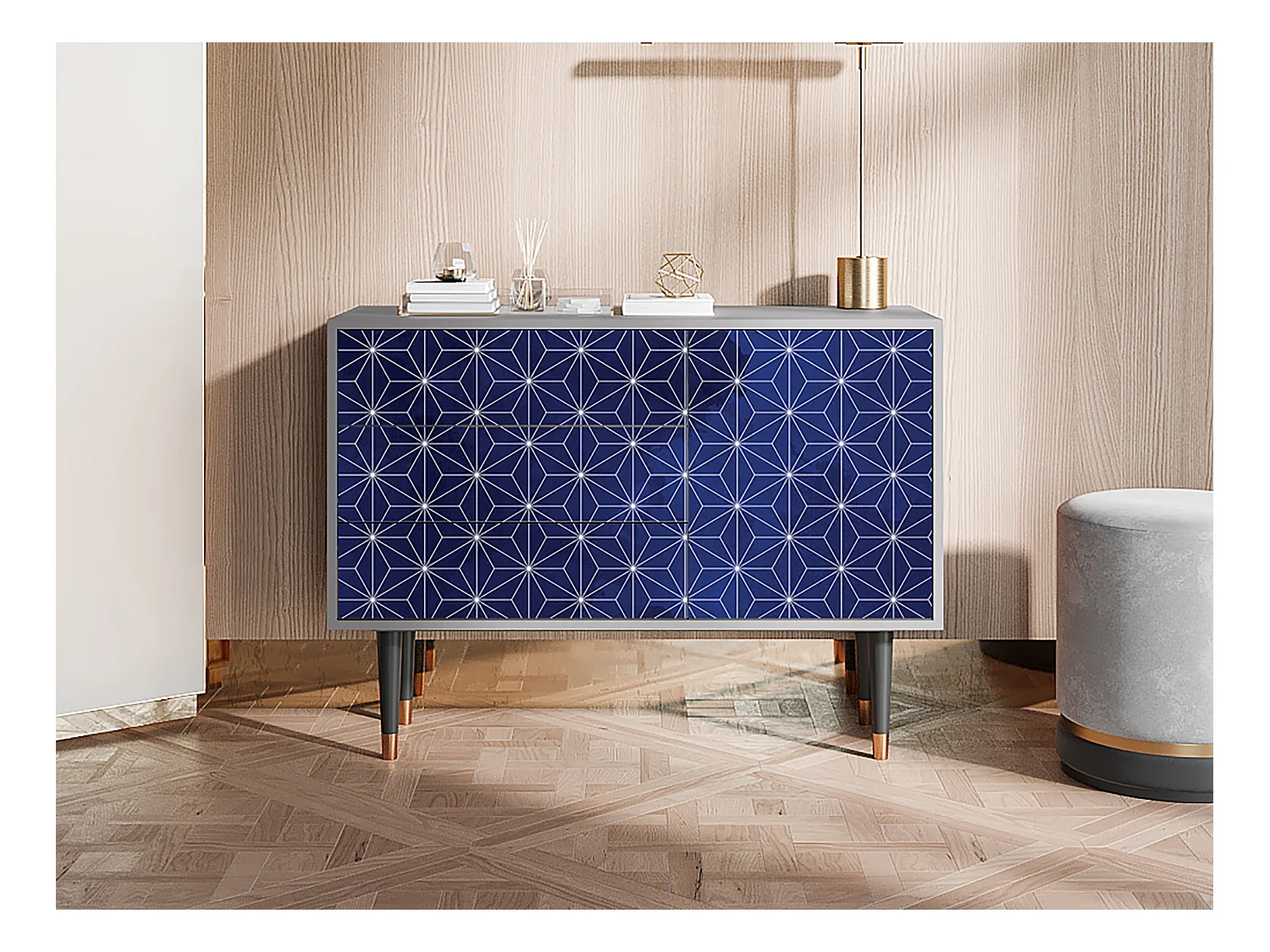 Credenza - 115х84х41 cm - S3 - Milky Way, Grigio