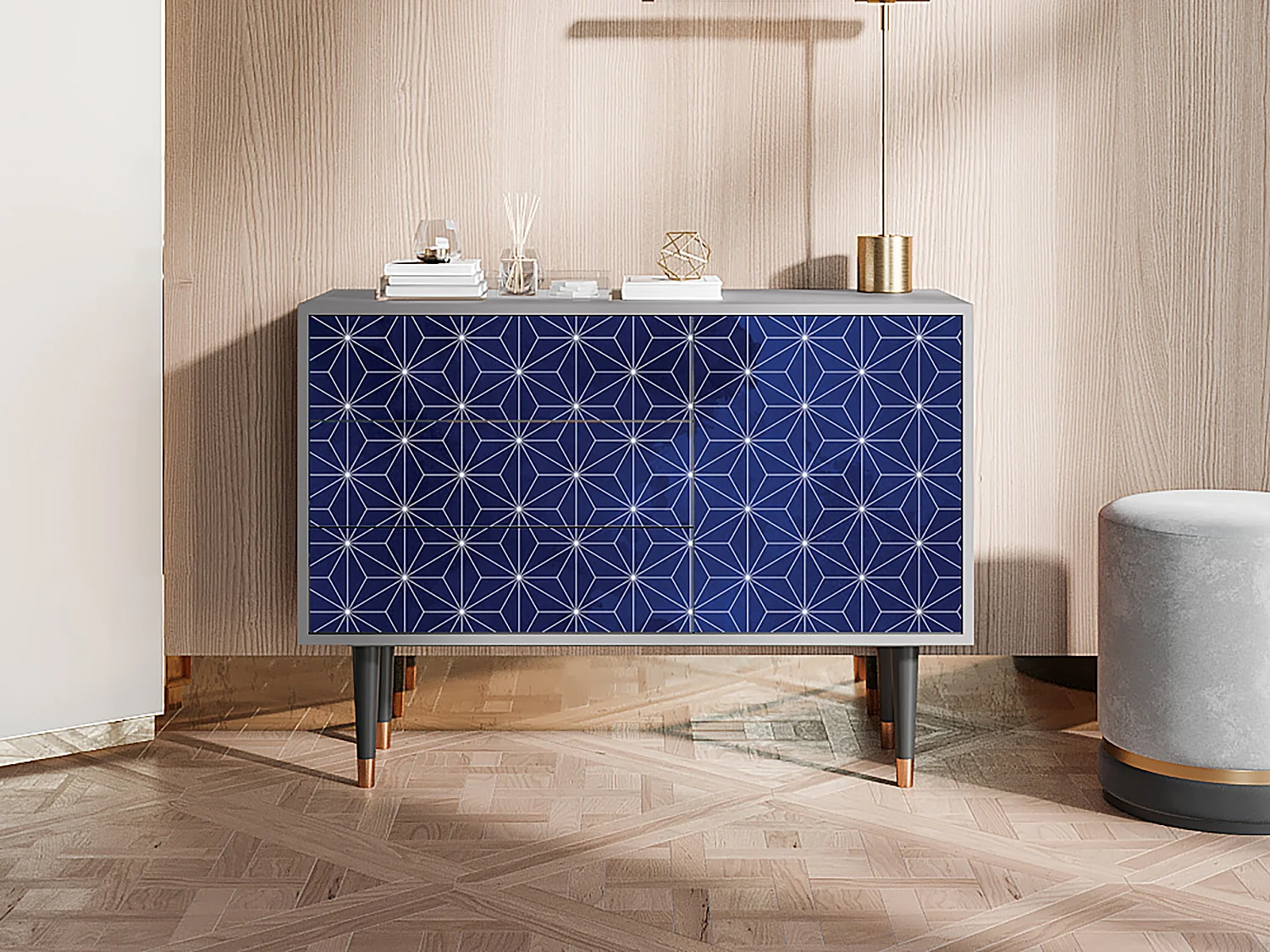Credenza - 115х84х41 cm - S3 - Milky Way, Grigio