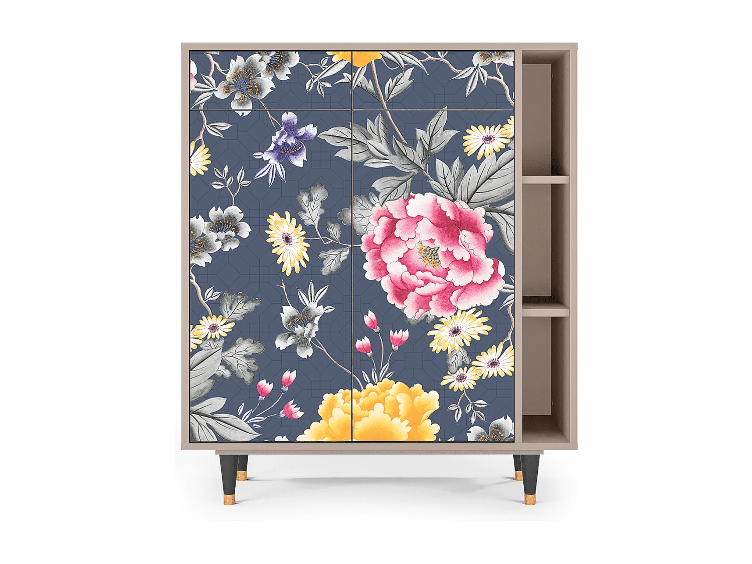 Buffet - 96х110х41 cm - BS6 - Dark Flower Bed, Latte