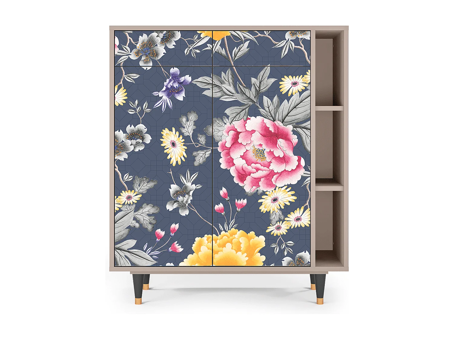 Buffet - 96х110х41 cm - BS6 - Dark Flower Bed, Latte