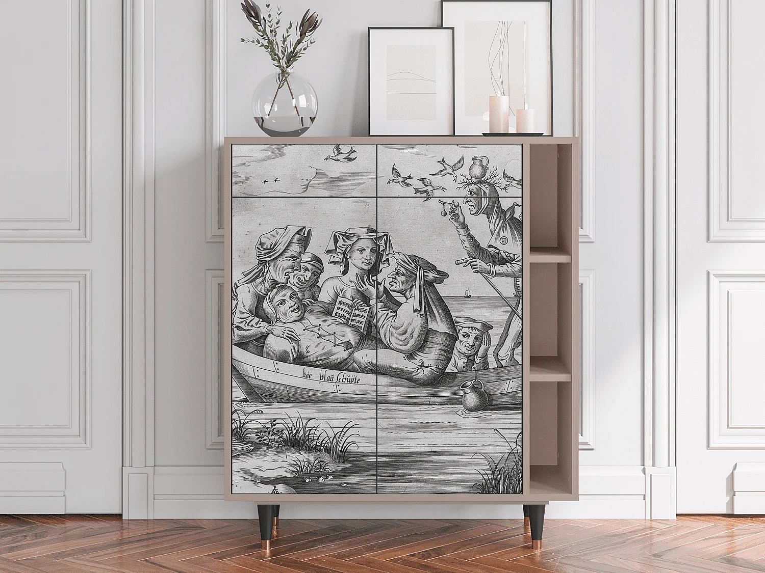 Buffet - 96х110х41 cm - BS6 - Blau Schuyte, Latte