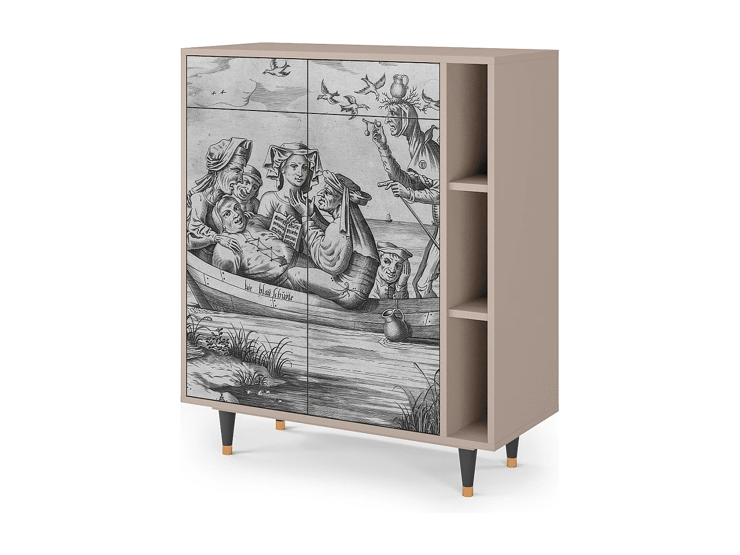 Buffet - 96х110х41 cm - BS6 - Blau Schuyte, Latte