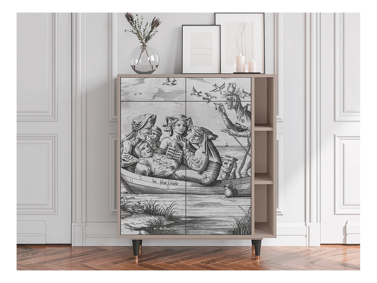 Credenza - 96х110х41 cm - BS6 - Blau Schuyte, Latte