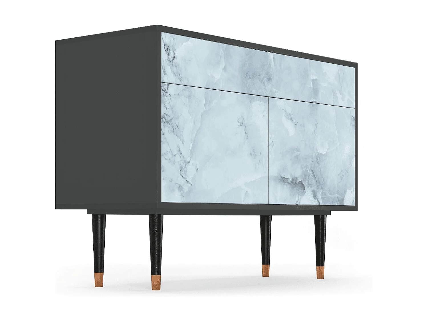 Kredens - 115x85x48 cm - BS4 - Glacial Colour, Antracyt