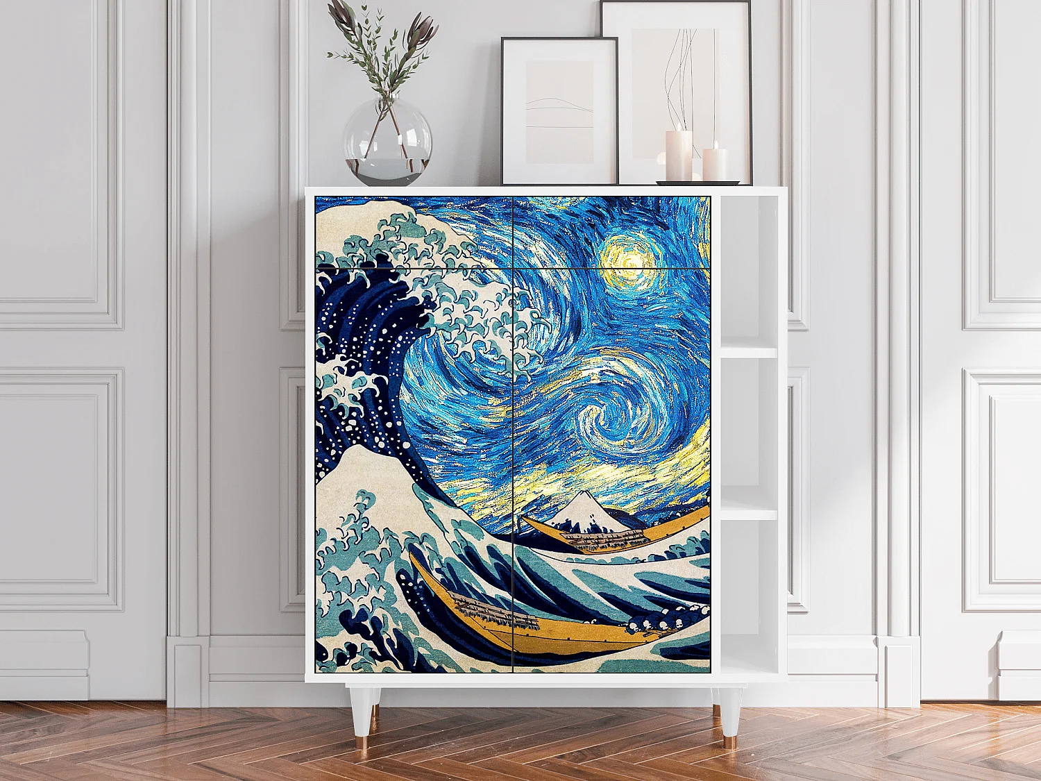 Buffet - 96х110х41 cm - BS6 - Great Wave, Blanc