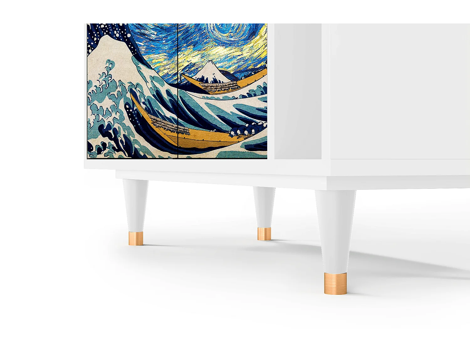 Dressoir - 96х110х41 cm - BS6 - Great Wave, Wit