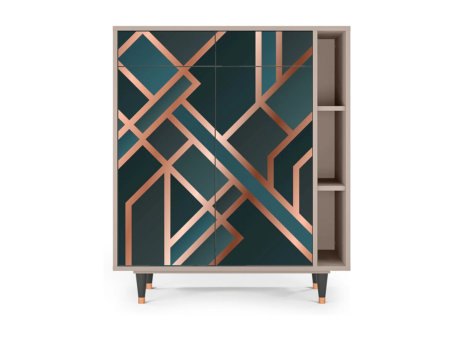 Buffet - 96х110х41 cm - BS6 - Bronze Crossroad, Latte