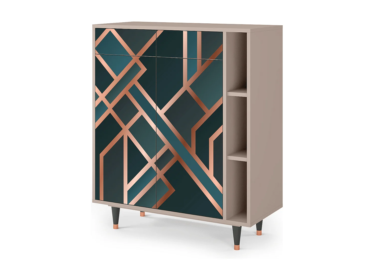 Buffet - 96х110х41 cm - BS6 - Bronze Crossroad, Latte