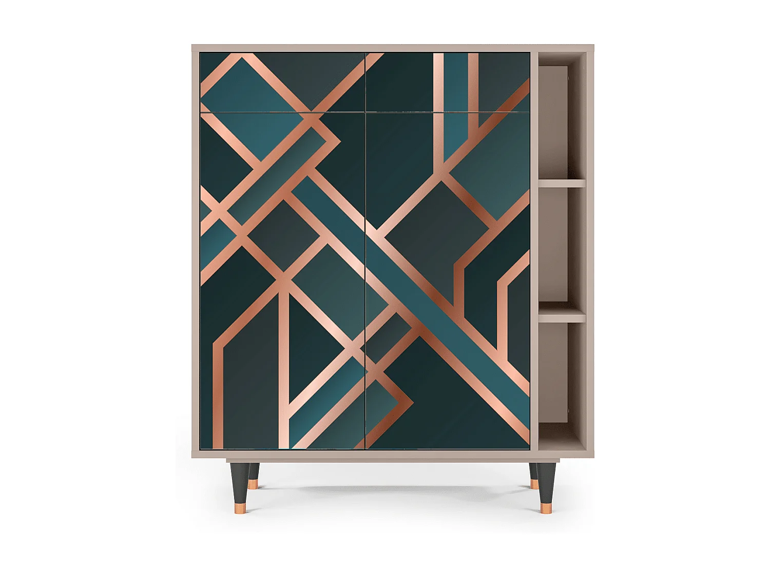 Buffet - 96х110х41 cm - BS6 - Bronze Crossroad, Latte